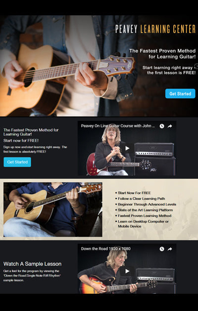 Peavey Launches Interactive Guitar Lessons Online