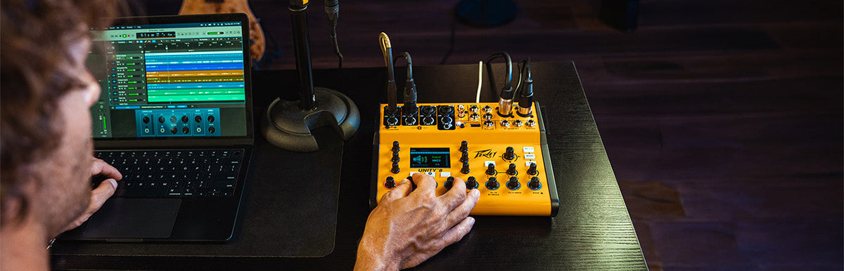 Peavey mixer in recording environment