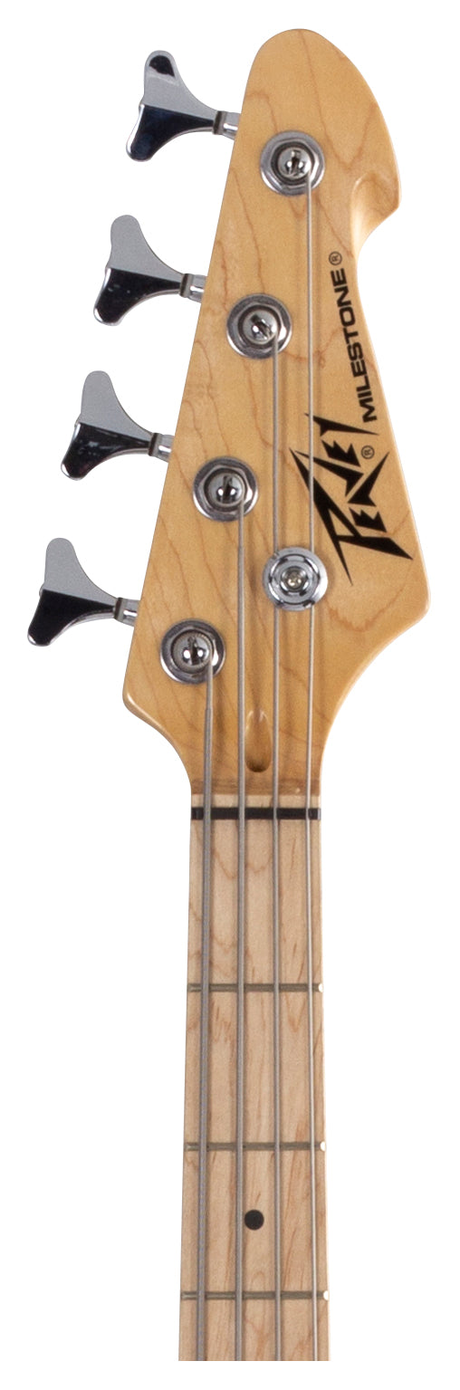 Milestone® 4 Natural 4 String Bass Guitar – Peavey