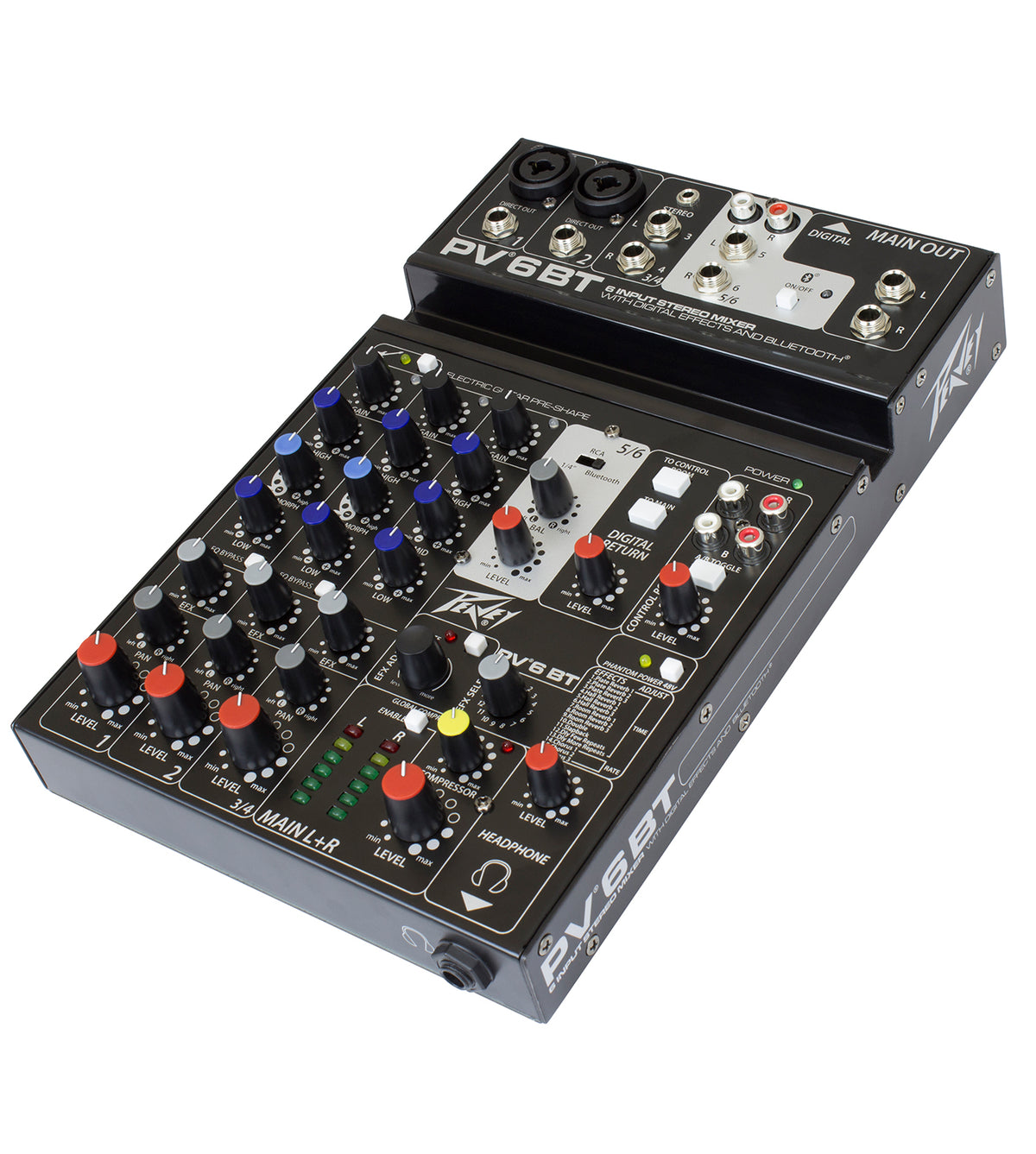 PV® 6 BT 6 Channel Compact Mixer with Bluetooth image 2