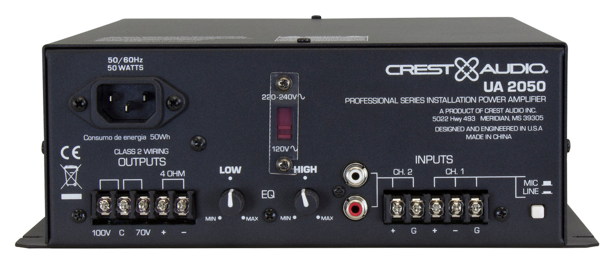 Crest Audio® UA™ 2050 Utility Amplifier image 1
