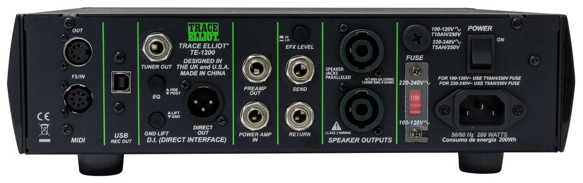 Trace Elliot® TE-1200™ Bass Amp Head image 1