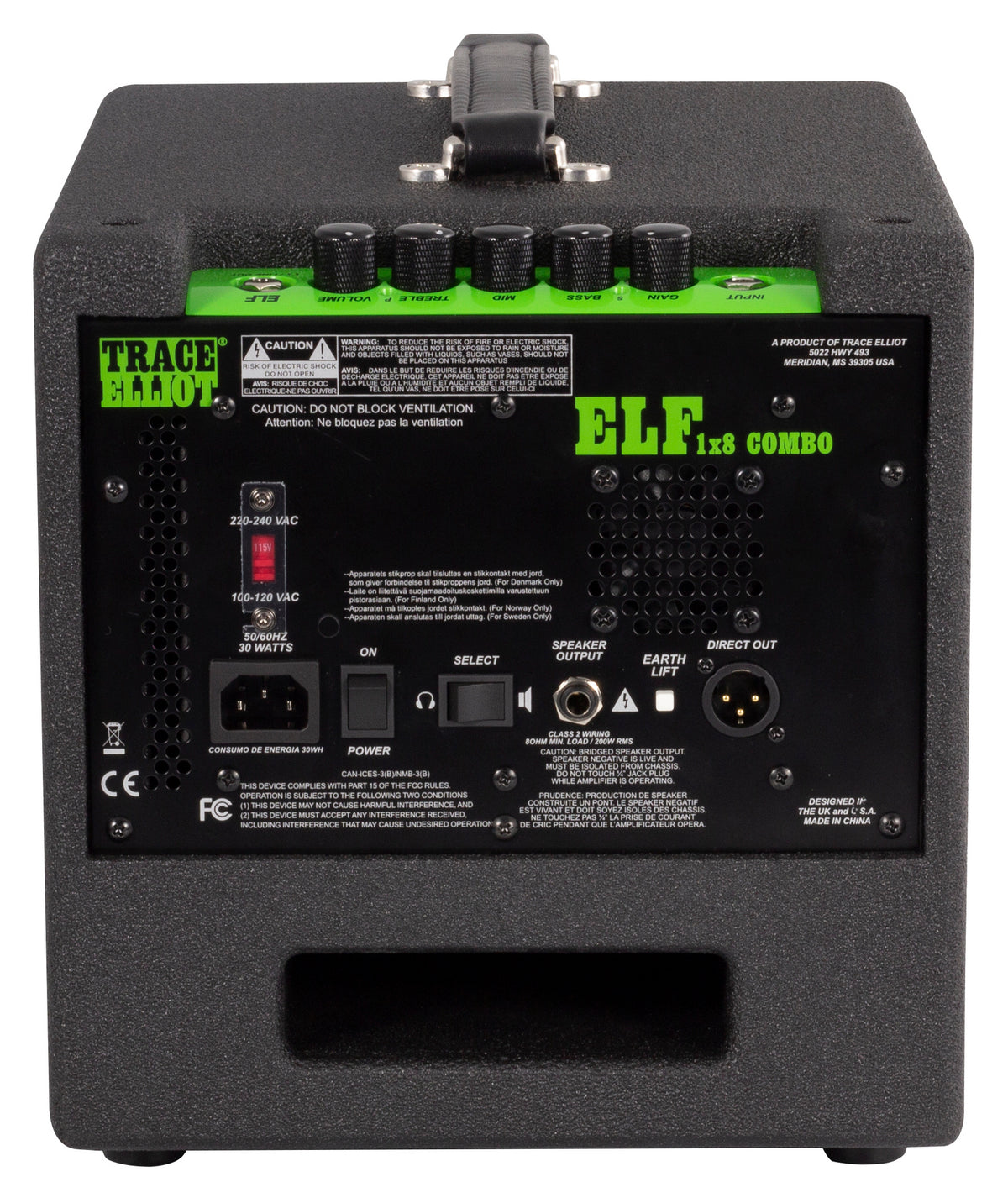 Trace Elliot® ELF® 1x8 Combo Bass Amplifier image 1
