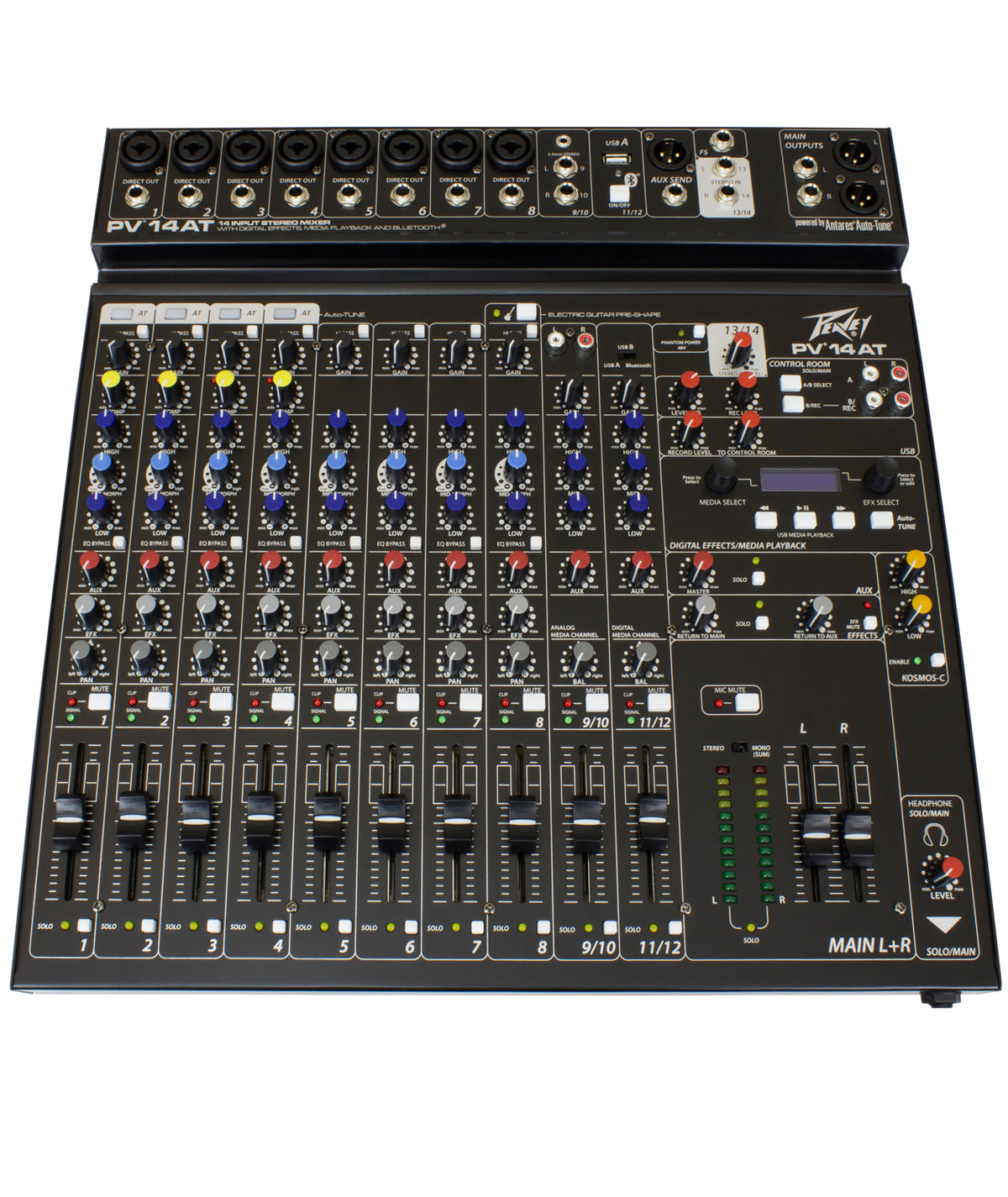 PV® 14 AT 14 Channel Compact Mixer with Bluetooth and Antares® Auto-Tune image 0