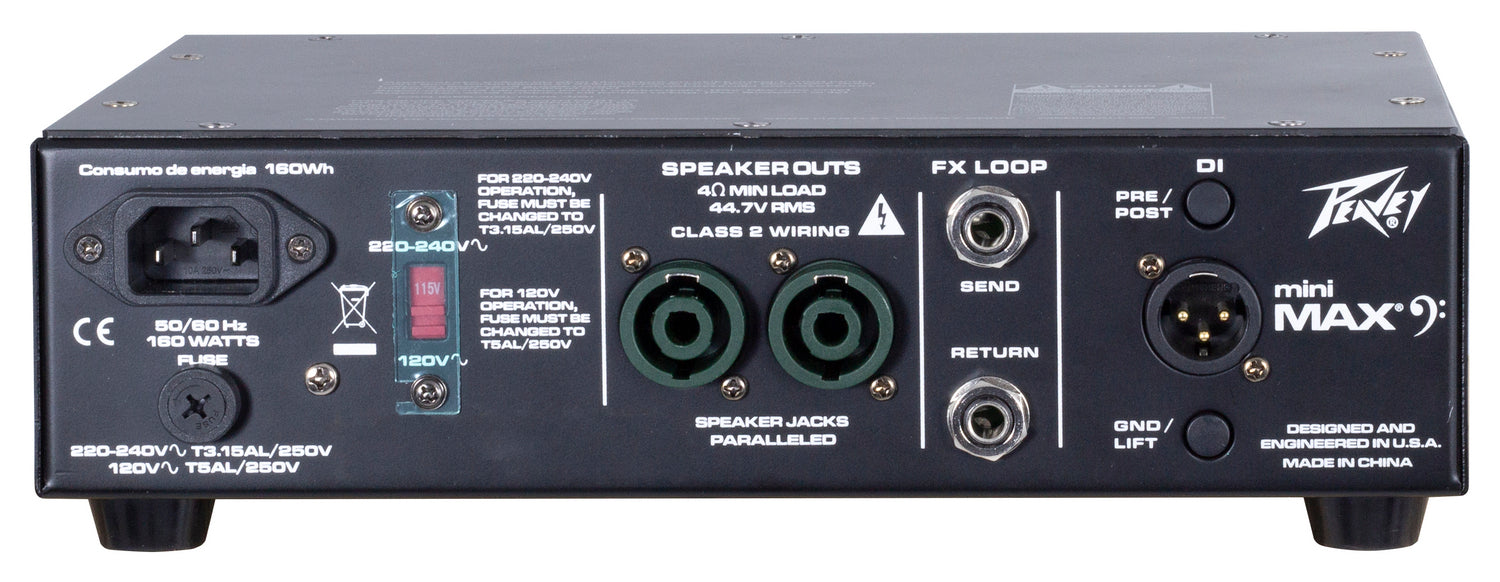 MiniMAX® 600-Watt Mini Bass Amp Head – Peavey