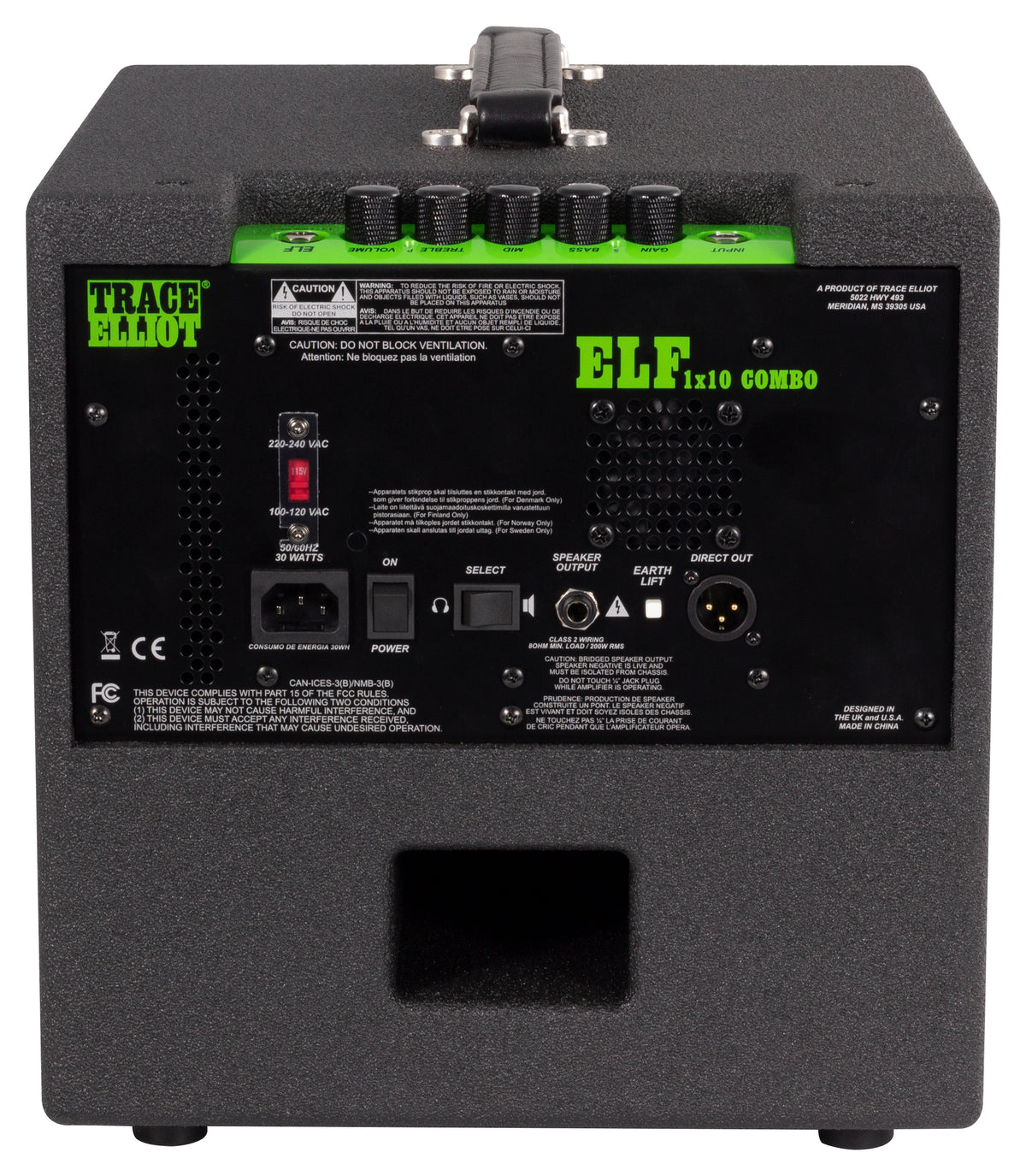 Trace Elliot® ELF® 1x10 Combo Bass Amplifier image 1
