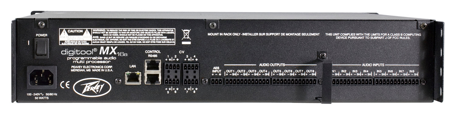 Digitool® MX16a Digital Audio Processing Unit – Peavey