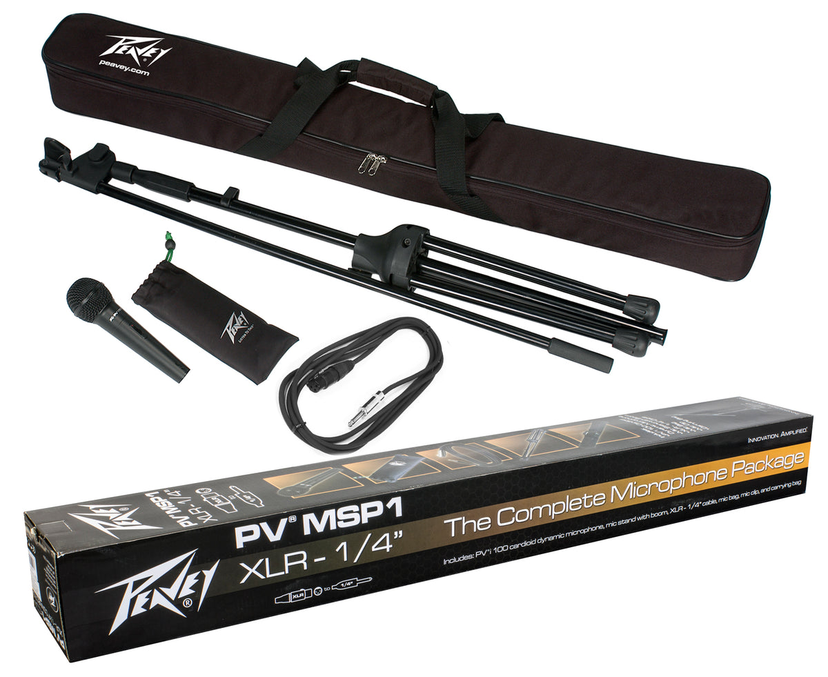 PV® MSP1 Complete Microphone with Stand Kit - 1/4" Cable Included image 0