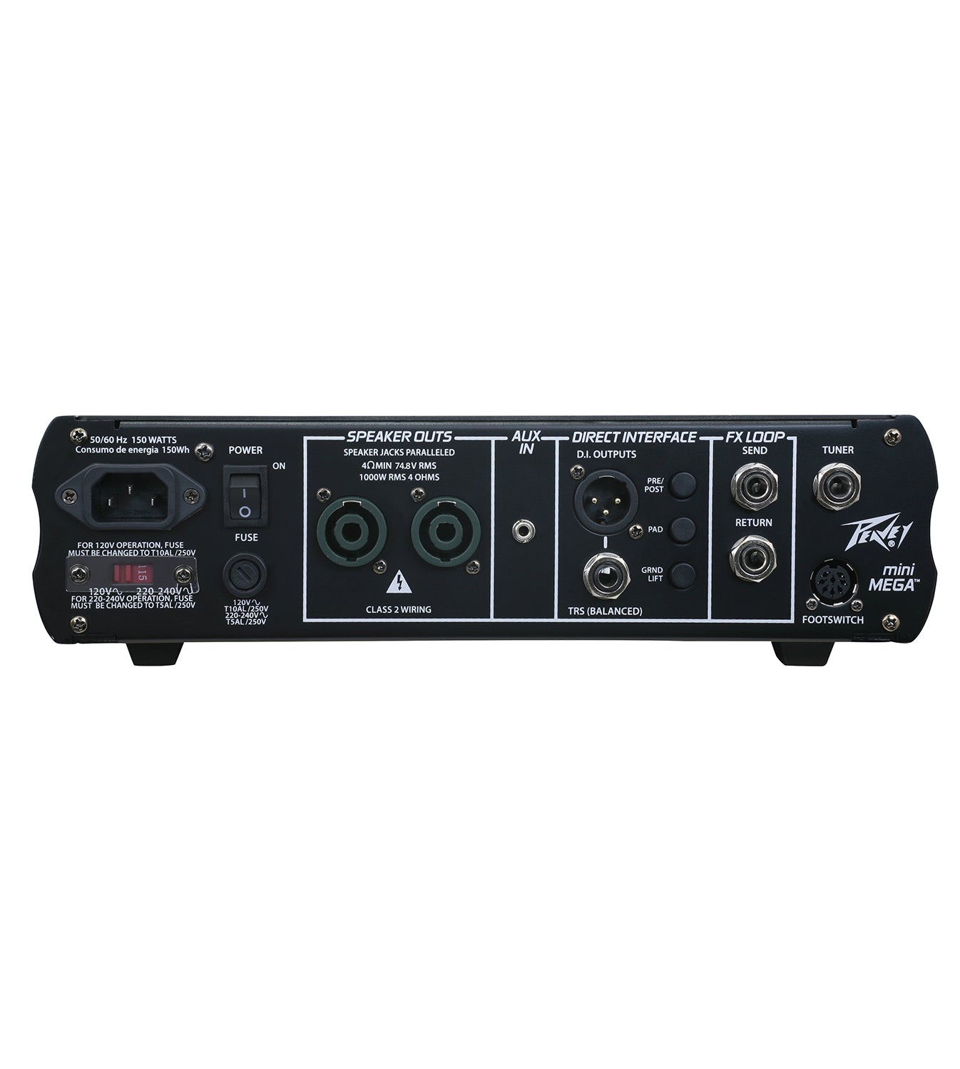 MiniMEGA™ 1000-Watt Mini Bass Amp Head – Peavey