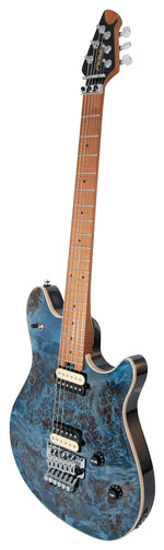 HP 2® Poplar Burl Transparent Blue Electric Guitar image 3