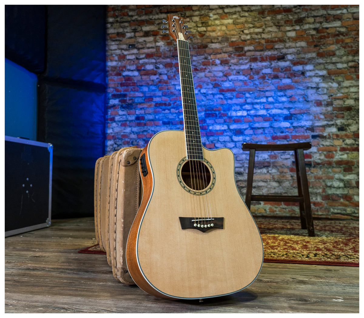 Delta Woods® DW-2 CE™ Solid Top Cutaway Acoustic-Electric Guitar with Electronics image 6