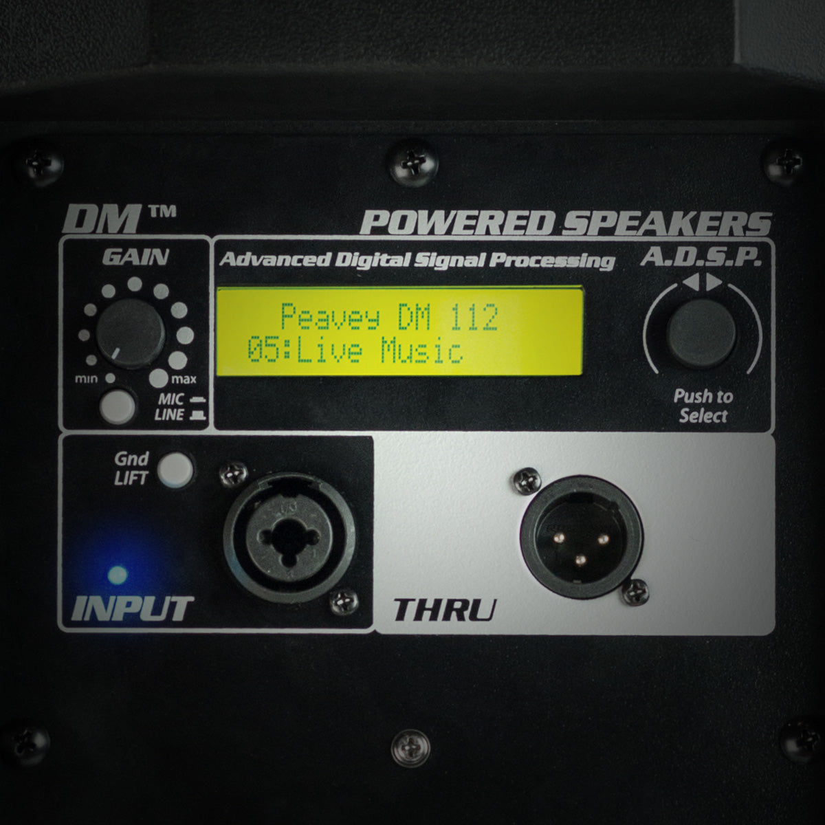 スピーカー・ウーファー PA Speaker+Digital DSP DM112 Dark Matter™ DM™ 112 Powered PA Loudspeaker – Peavey