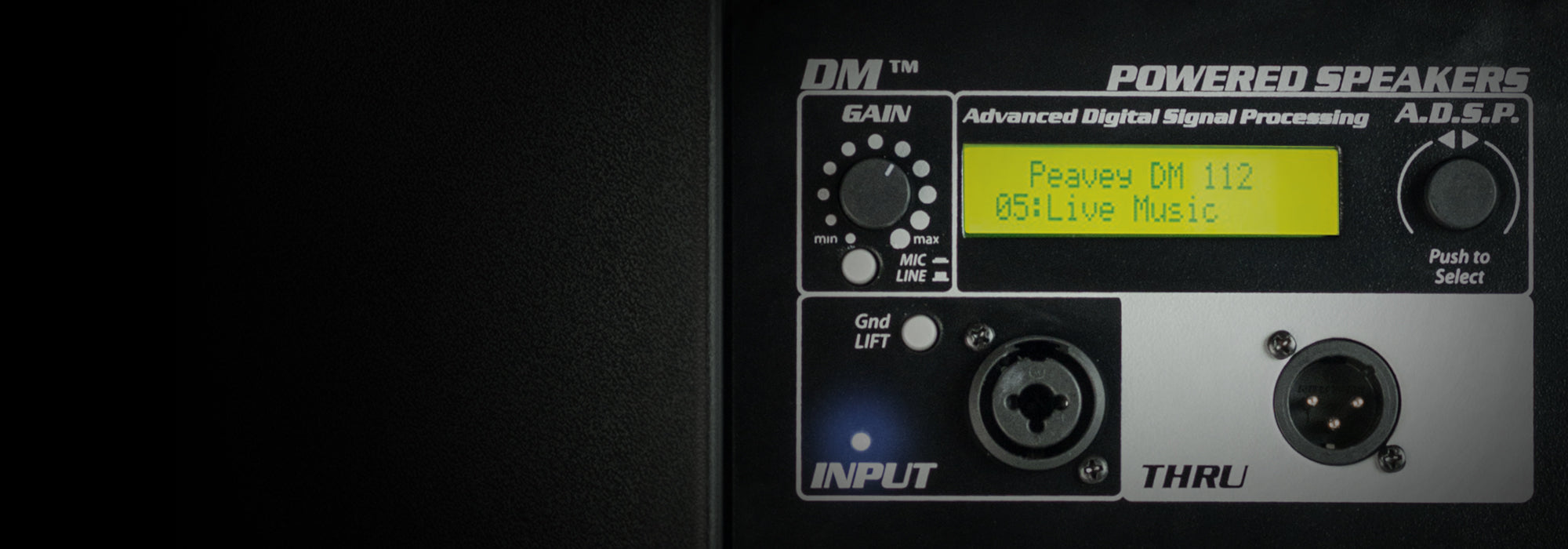 スピーカー・ウーファー PA Speaker+Digital DSP DM112 Dark Matter™ DM™ 112 Powered PA Loudspeaker – Peavey