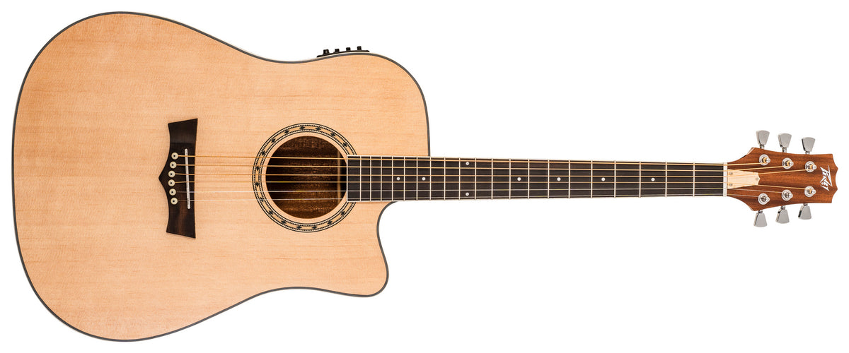 Delta Woods® DW-2 CE™ Solid Top Cutaway Acoustic-Electric Guitar with Electronics image 0