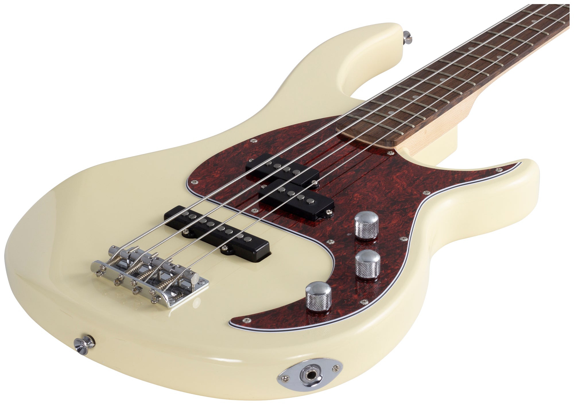 Milestone® 4 Ivory 4 String Bass Guitar – Peavey