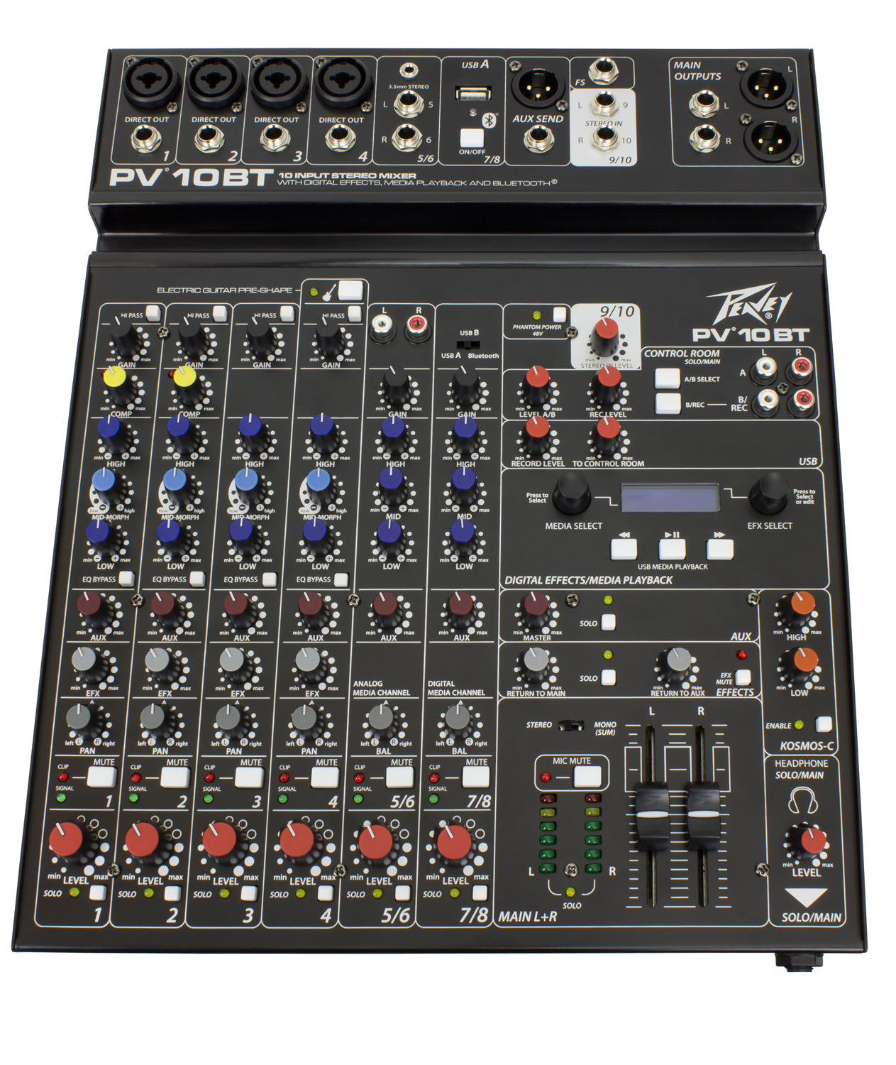 PV® 10 BT Compact Mixer with Bluetooth – Peavey