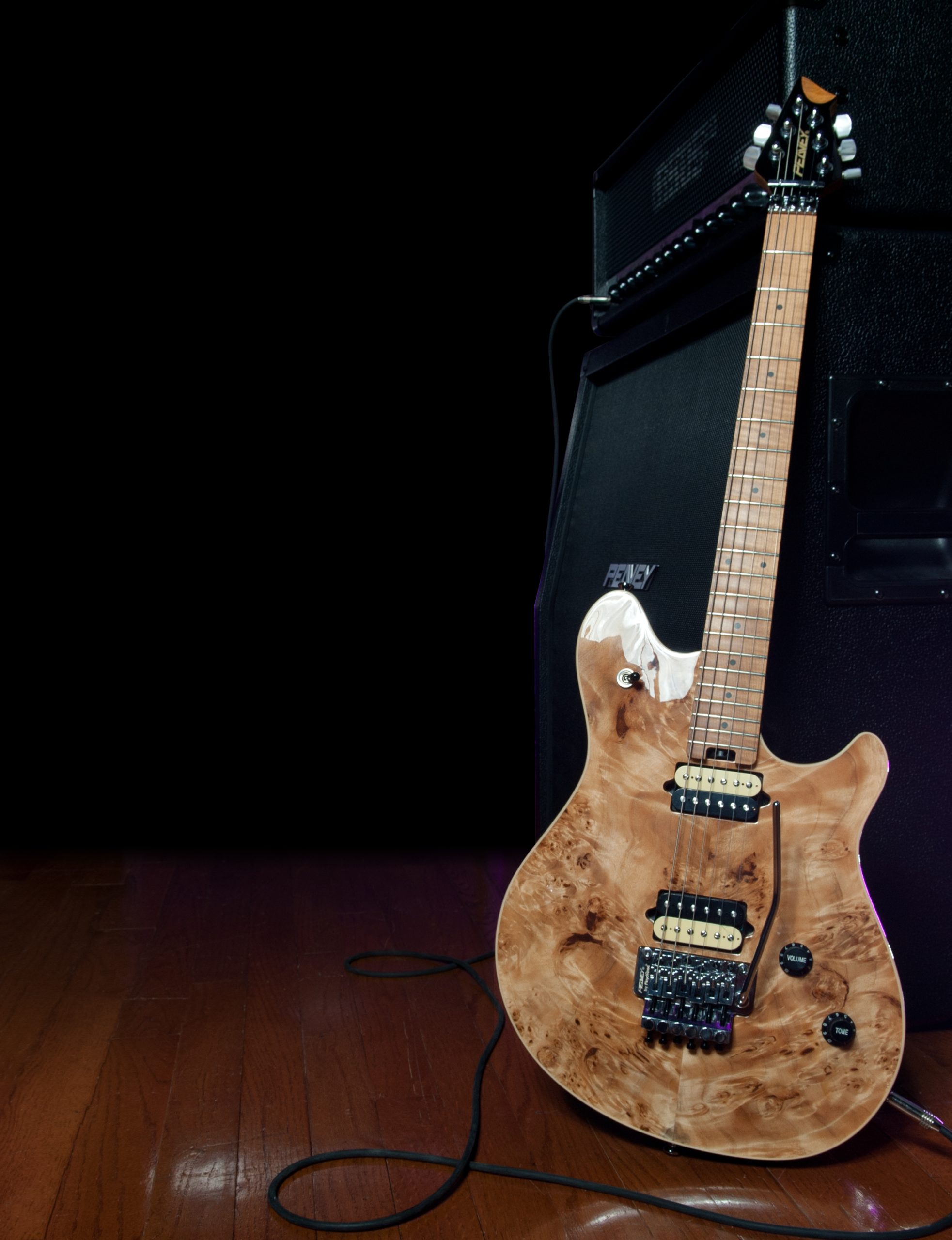 HP 2® Poplar Burl RM Natural Electric Guitar